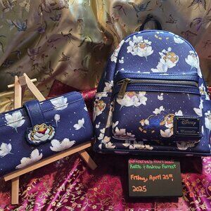 Loungefly Disney Aladdin Raja Starry Night Mini Backpack + Wallet Set